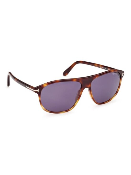 NWT Tom Ford Prescott 60mm Square Sunglasses Shiny Blonde Havana Blue - Unisex main image 10